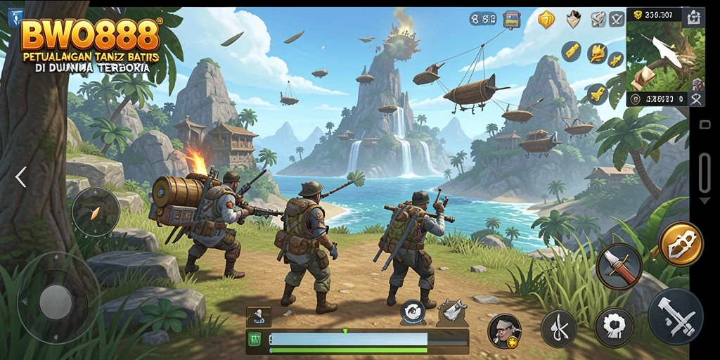 Screenshot menampilkan gameplay seru di dunia terbuka BWO888.