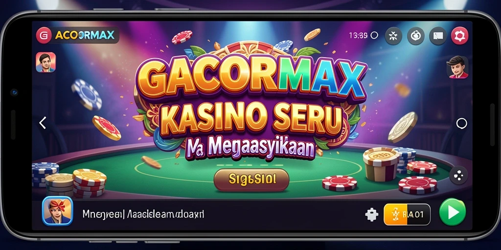 Tampilan utama GACORMAX menampilkan permainan kasino yang penuh aksi.