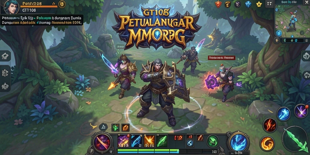 Tangkapan layar utama gameplay GT108 menampilkan aksinya yang menegangkan.