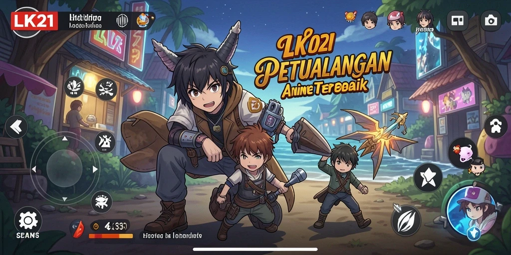 Tampilan gameplay LK21 menampilkan pengalaman menonton Anime yang seru.