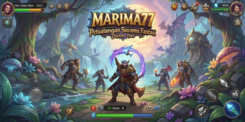Screenshot gameplay MARIMA77 menampilkan petualangan seru dan grafis yang memukau.