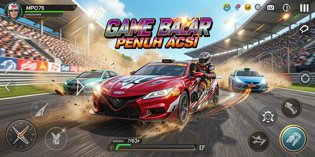 Gameplay seru balapan cepat dalam MPO76.