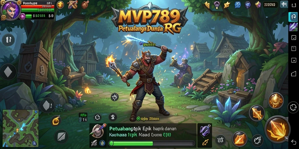 Tampilan aksi seru dalam petualangan RPG di MVP789.