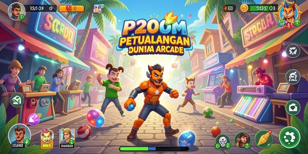 Screenshot P200M menampilkan gameplay seru dengan tantangan menarik.