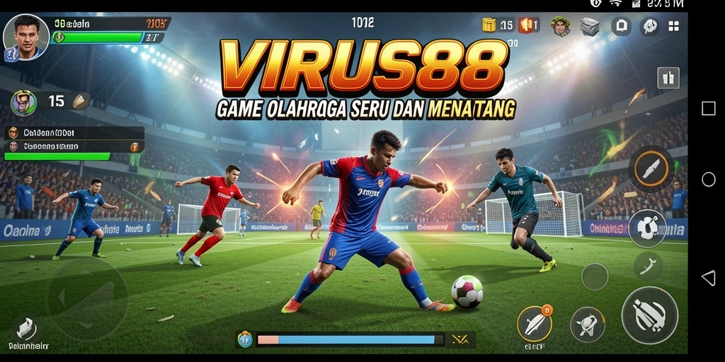 Tampilan gameplay seru dan menantang di VIRUS88.