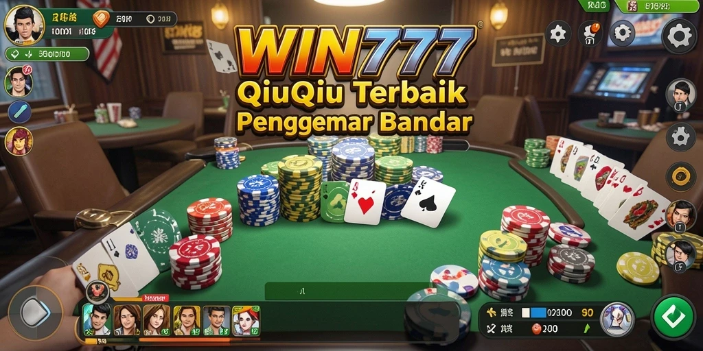 Screenshot WIN777 menampilkan gameplay seru QiuQiu dengan tampilan menarik.