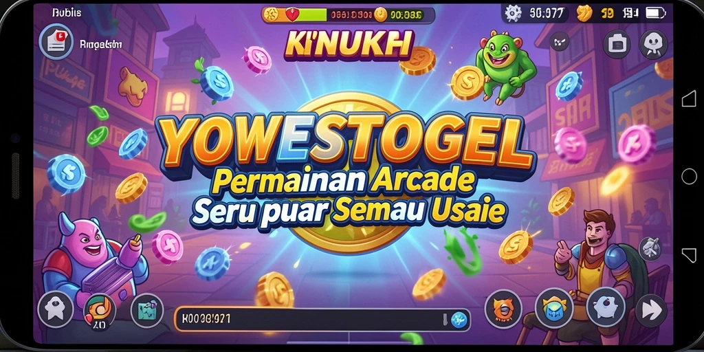 Screenshot gameplay YOWESTOGEL yang menampilkan aksi seru dalam permainan arcade.
